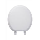 OakBrook Collection Round White Wood Toilet Seat