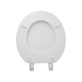 OakBrook Collection Round White Wood Toilet Seat