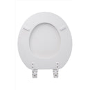 OakBrook Collection Round White Wood Toilet Seat