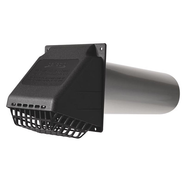 DRYR VNT HD MTLC BLK 4"