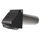 DRYR VNT HD MTLC BLK 4"