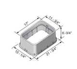 NDS 21.75 in. W X 6.75 in. H Rectangular Valve Box with Cover Black/Green