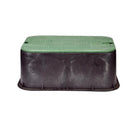 NDS 21.75 in. W X 6.75 in. H Rectangular Valve Box with Cover Black/Green