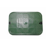 NDS 21.75 in. W X 6.75 in. H Rectangular Valve Box with Cover Black/Green