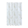 iDesign 72 in. H X 72 in. W White Leaves Frost Shower Curtain PEVA