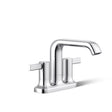 Sterling Agosti Polished Chrome Contemporary Centerset Bathroom Sink Faucet 4 in.