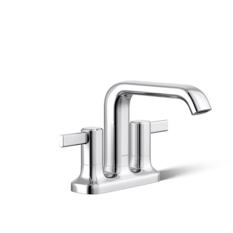 Sterling Agosti Polished Chrome Contemporary Centerset Bathroom Sink Faucet 4 in.