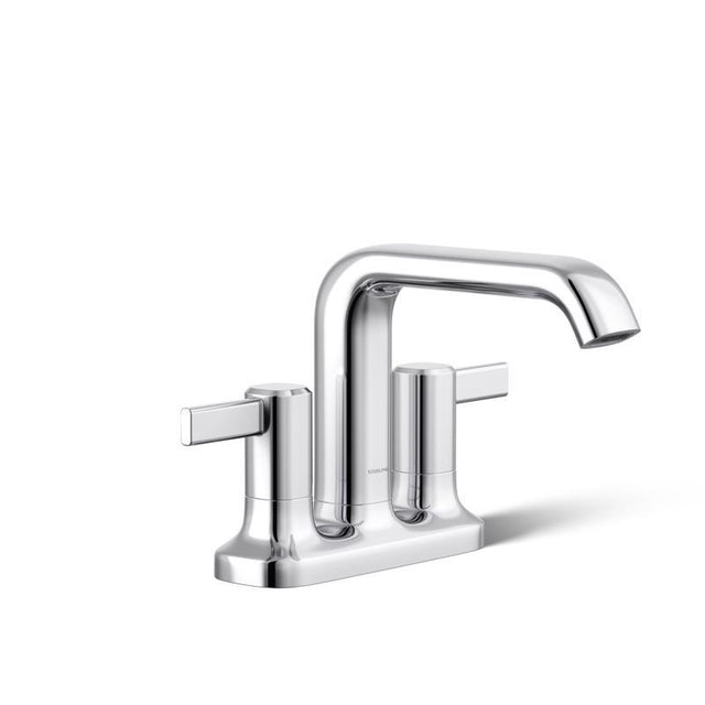Sterling Agosti Polished Chrome Contemporary Centerset Bathroom Sink Faucet 4 in.