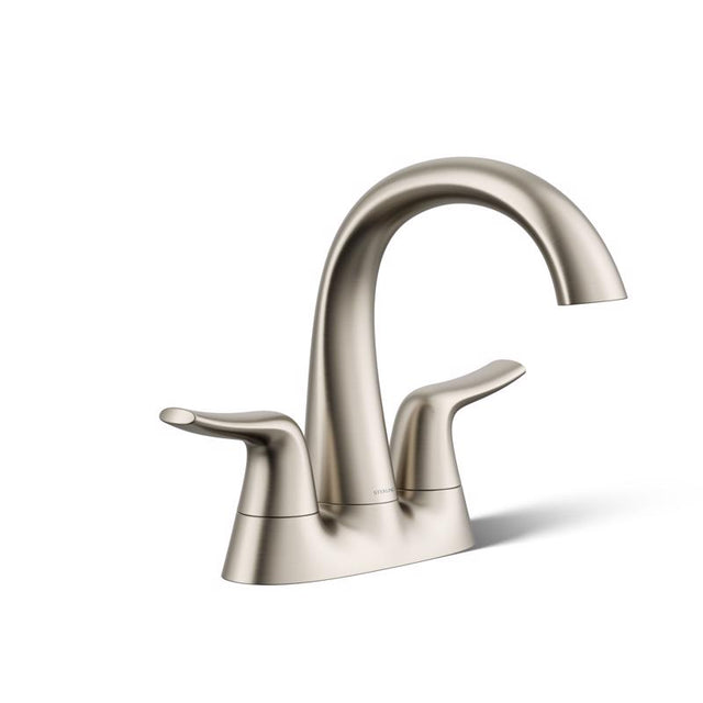 Sterling Endusk Brushed Nickel Transitional Centerset Bathroom Sink Faucet 4 in.