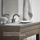 Sterling Endusk Brushed Nickel Transitional Centerset Bathroom Sink Faucet 4 in.