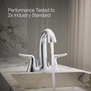 Sterling Endusk Chrome Transitional Centerset Bathroom Sink Faucet 4 in.
