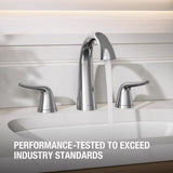 Sterling Endusk Polished Chrome Transitional Widespread Bathroom Sink Faucet 8 in.