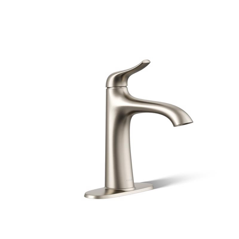 Sterling Endusk Brushed Nickel Transitional Single-Handle Bathroom Sink Faucet 4 in.