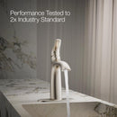 Sterling Endusk Brushed Nickel Transitional Single-Handle Bathroom Sink Faucet 4 in.