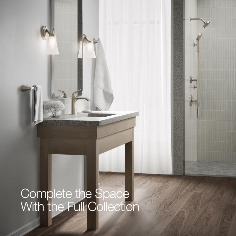 Sterling Endusk Brushed Nickel Transitional Single-Handle Bathroom Sink Faucet 4 in.