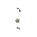 Sterling Valton Vibrant Brushed Nickel Tub and Shower Faucet