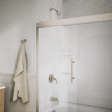 Sterling Valton Vibrant Brushed Nickel Tub and Shower Faucet