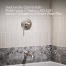 Kohler Facile Vibrant Brushed Nickel Tub and Shower Faucet
