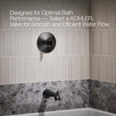 Kohler Sivaro Matte Black Tub and Shower Faucet