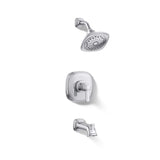 Kohler Envelu Polished Chrome Tub and Shower Faucet