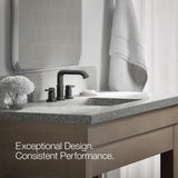 Kohler Envelu Matte Black Modern Widespread Bathroom Sink Faucet 8 in.