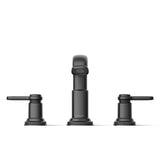Kohler Envelu Matte Black Modern Widespread Bathroom Sink Faucet 8 in.