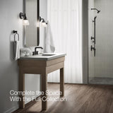 Kohler Envelu Matte Black Modern Widespread Bathroom Sink Faucet 8 in.