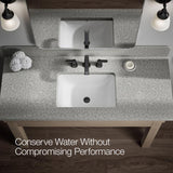 Kohler Envelu Matte Black Modern Widespread Bathroom Sink Faucet 8 in.