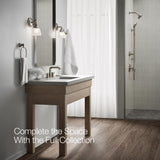 Kohler Envelu Brushed Nickel Modern Widespread Bathroom Sink Faucet 8 in.
