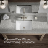 Kohler Envelu Brushed Nickel Modern Centerset Bathroom Sink Faucet 4 in.