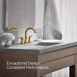 Kohler Facile Brass Traditional Widespread Bathroom Sink Faucet 8 in.