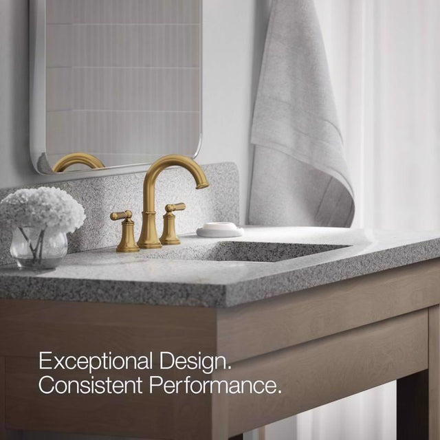 Kohler Facile Brass Traditional Widespread Bathroom Sink Faucet 8 in.