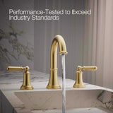 Kohler Facile Brass Traditional Widespread Bathroom Sink Faucet 8 in.