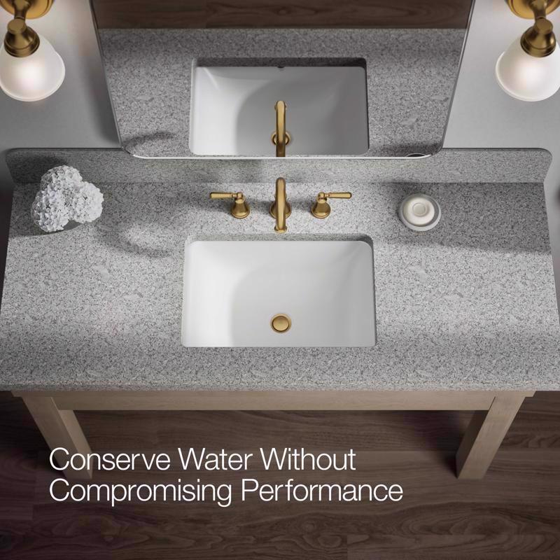 Kohler Facile Brass Traditional Widespread Bathroom Sink Faucet 8 in.