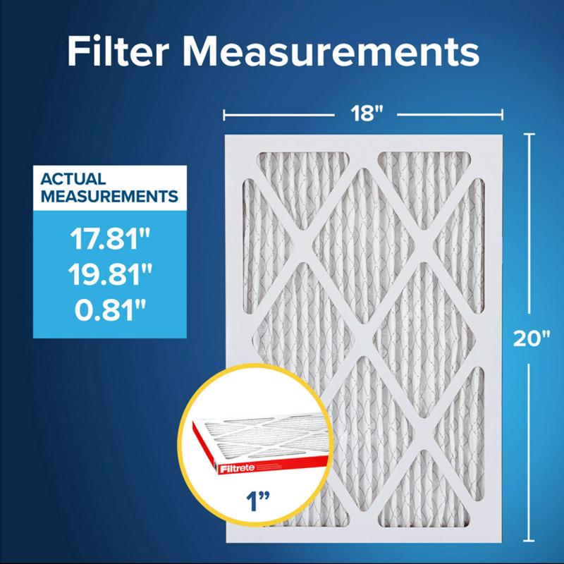 Filtrete Allergen Defense 18 in. W X 20 in. H X 1 in. D Polypropylene 11 MERV Pleated Air Filter 1 p