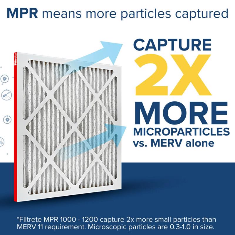 Filtrete Allergen Defense 18 in. W X 20 in. H X 1 in. D Polypropylene 11 MERV Pleated Air Filter 1 p