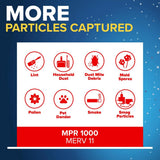 Filtrete Allergen Defense 18 in. W X 20 in. H X 1 in. D Polypropylene 11 MERV Pleated Air Filter 1 p