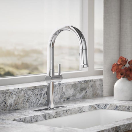 Kohler Kotor One Handle Polished Chrome Pull-Down Kitchen Faucet