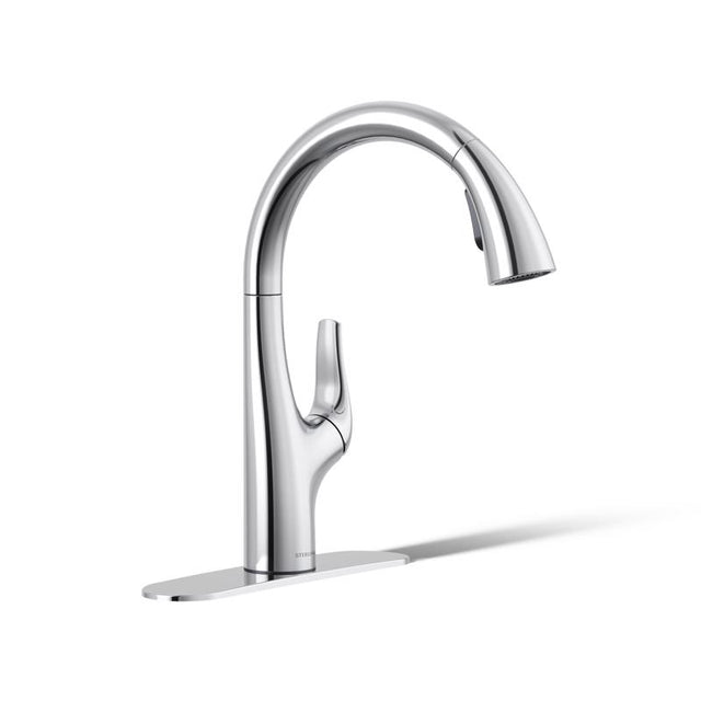 Sterling Tena One Handle Polished Chrome Pull-Down Kitchen Faucet