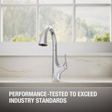 Sterling Tena One Handle Polished Chrome Pull-Down Kitchen Faucet