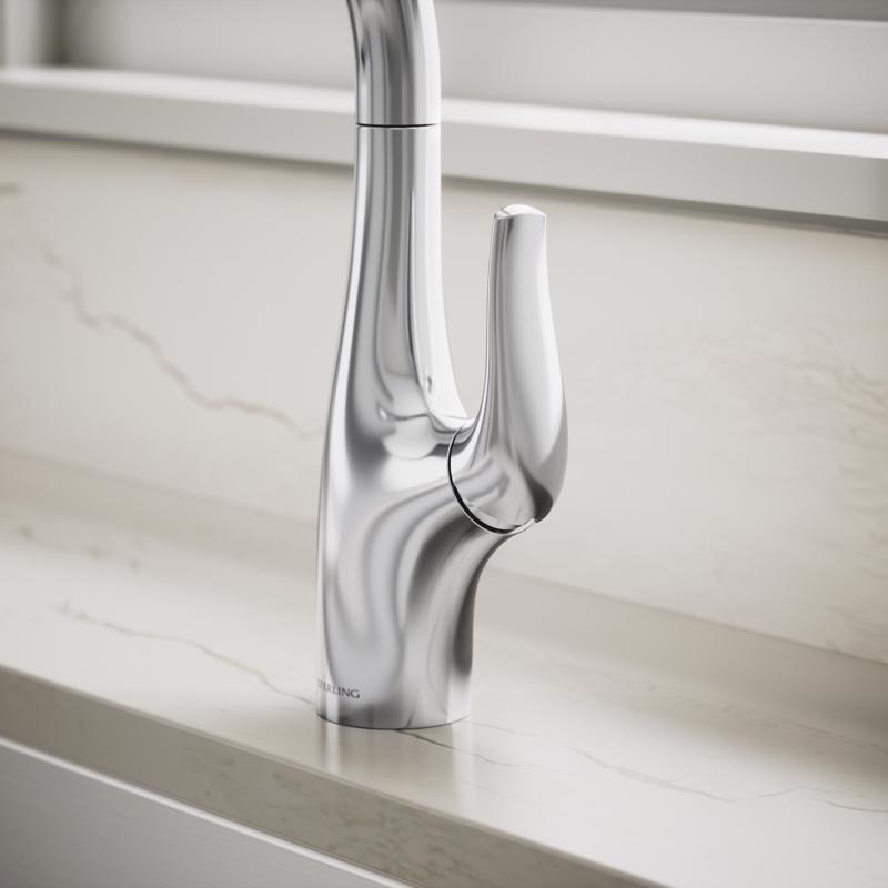 Sterling Tena One Handle Polished Chrome Pull-Down Kitchen Faucet
