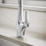 Sterling Tena One Handle Polished Chrome Pull-Down Kitchen Faucet