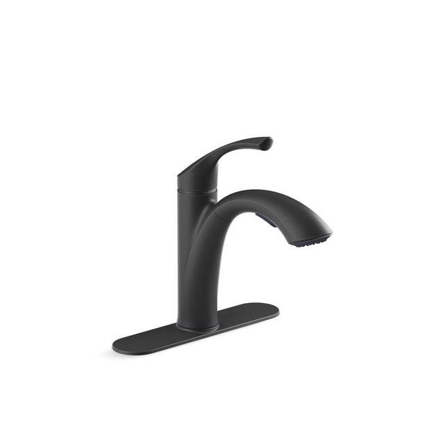 Sterling Duttrie One Handle Matte Black Pull-Out Kitchen Faucet