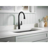 Sterling Fiume One Handle Matte Black Pull-Down Kitchen Faucet