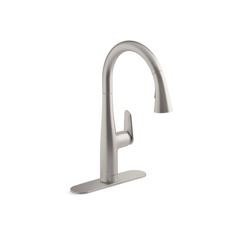 Sterling Fiume One Handle Vibrant Stainless Pull-Down Kitchen Faucet