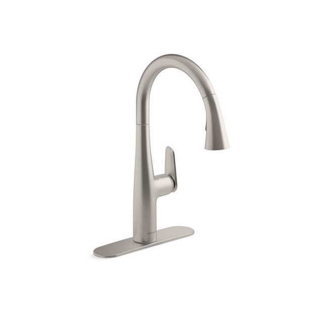 Sterling Fiume One Handle Vibrant Stainless Pull-Down Kitchen Faucet