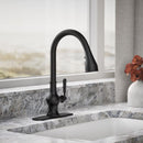 Kohler Treaty One Handle Matte Black Pull-Down Kitchen Faucet
