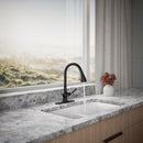 Kohler Treaty One Handle Matte Black Pull-Down Kitchen Faucet
