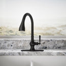Kohler Treaty One Handle Matte Black Pull-Down Kitchen Faucet