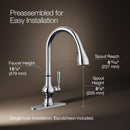 Kohler Treaty One Handle Polished Chrome Pull-Down Kitchen Faucet